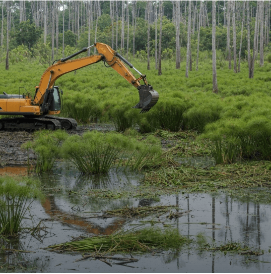 Swamp Clearing & Papyrus Vegetation Removal